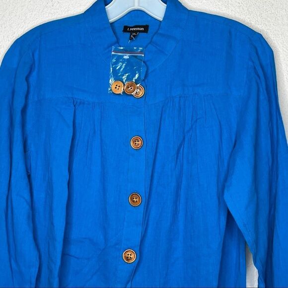 J. Peterman Cotton Blouse nwot - Picture 2 of 7